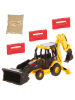 Carrera Metalowy pojazd budowlany "Caterpillar"  w kolorze żółtym z akcesoriami - 6+