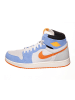 Nike Leren sneakers "Jordan 1 High Zoom Air" wit/lichtblauw/oranje