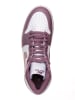 Nike Leder-Sneakers "Air Jordan 1 Retro High" in Weiß/ Lila