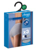 Sloggi Pełne figi high waist (3 pary) w kolorze biało-niebiesko-granatowym