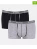 Sloggi 2er-Set: Boxershorts "Start" in Schwarz/ Grau