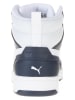 Puma Sneakers "Rebound V6 Mid" in Weiß/ Dunkelblau