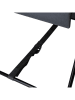 Nature Fellow Strandliege in Anthrazit - (B)48 x (H)45 x (T)145 cm