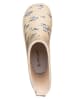 POM POM Rubberlaarzen "AOP" blauw/beige