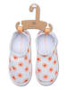 Swim Essentials Buty kąpielowe "Floral Love" w kolorze biało-pomarańczowym