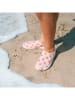 Swim Essentials Buty kąpielowe "Floral Love" w kolorze biało-pomarańczowym