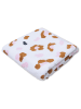 Swim Essentials Strandtuch ''Kaki Leopard'' in Weiß - (L)135 x (B)65 cm