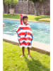 Swim Essentials Poncho ''Ocean'' in Rot/ Weiß - (L)65 x (B)65 cm