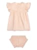 Swim Essentials 2-delige outfit "Sunset Grid" abrikooskleurig