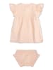Swim Essentials 2-delige outfit "Sunset Grid" abrikooskleurig