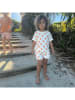 Swim Essentials 2tlg. Outfit ''Floral Love'' in Weiß/ Orange