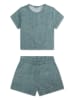 Swim Essentials 2-delige outfit "Green Leopard" groen