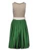 Almsach Dirndl in Grün/ Beige