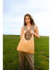 maison héritage PARIS Schultertasche "Mald" in Beige - (B)38 x (H)47 cm