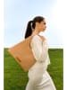 maison héritage PARIS Schultertasche "Mald" in Beige - (B)38 x (H)47 cm