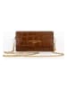 maison héritage PARIS Leder-Umhängetasche "Nyx" in Hellbraun - (B)19 x (H)10 x (T)5 cm