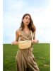 maison héritage PARIS Leder-Brustbeutel "Kimi Paille" in Beige - (B)26 x (H)14 x (T)8 cm