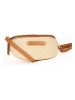 maison héritage PARIS Leren borstbuidel "Kimi Paille" beige/lichtbruin - (B)26 x (H)14 x (D)8 cm