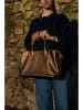 maison héritage PARIS Leder-Henkeltasche "Milia" in Gold - (B)39 x (H)25 x (T)17 cm