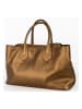 maison héritage PARIS Leder-Henkeltasche "Milia" in Gold - (B)39 x (H)25 x (T)17 cm