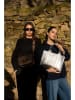 maison héritage PARIS Leder-Henkeltasche "Noma" in Silber - (B)32 x (H)25 x (T)11 cm