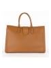 maison héritage PARIS Leder-Shopper "Mara" in Hellbraun - (B)46 x (H)32 x (T)15 cm