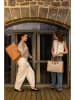 maison héritage PARIS Skórzany shopper bag w kolorze jasnobrązowo-beżowym - 46 x 32 x 15 cm
