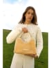 maison héritage PARIS Leder-Henkeltasche "Mini Cassis" in Beige - (B)31 x (H)22 x (T)11 cm