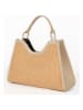 maison héritage PARIS Leren handtas "Mini Cassis" beige - (B)31 x (H)22 x (D)11 cm