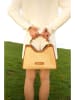 maison héritage PARIS Leder-Henkeltasche "Mini Cassis" in Beige/ Hellbraun - (B)31 x (H)22 x (T)11 cm
