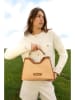 maison héritage PARIS Leren handtas "Mini Cassis" beige/lichtbruin - (B)31 x (H)22 x (D)11 cm