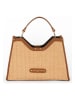 maison héritage PARIS Leder-Henkeltasche "Mini Cassis" in Beige/ Hellbraun - (B)31 x (H)22 x (T)11 cm
