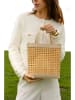 maison héritage PARIS Leren handtas "Eos" beige - (B)24 x (H)26 x (D)8 cm