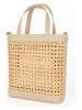 maison héritage PARIS Leder-Henkeltasche "Eos" in Beige - (B)24 x (H)26 x (T)8 cm