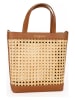 maison héritage PARIS Leren handtas "Eos" beige/lichtbruin - (B)24 x (H)26 x (D)8 cm