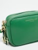 maison héritage PARIS Leder-Umhängetasche "Gaby Box" in Grün - (B)28 x (H)22 x (T)8 cm