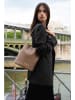 maison héritage PARIS Leder-Schultertasche "Bruna Graine"  in Beige - (B)26 x (H)23 x (T)16 cm
