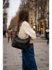 maison héritage PARIS Leder-Schultertasche "Thoi" in Schwarz - (B)32 x (H)30 x (T)9 cm