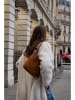 maison héritage PARIS Leder-Schultertasche "Clison" in Hellbraun - (B)24 x (H)45 x (T)8 cm