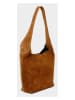 maison héritage PARIS Leder-Schultertasche "Clison" in Hellbraun - (B)24 x (H)45 x (T)8 cm