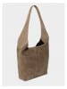 maison héritage PARIS Skórzana torebka "Clison Suede" w kolorze beżowym - 24 x 45 x 8 cm