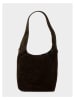 maison héritage PARIS Leder-Schultertasche "Clison Suede" in Braun - (B)24 x (H)45 x (T)8 cm