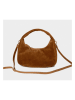 maison héritage PARIS Leder-Henkeltasche "Gisor Suede" in Hellbraun - (B)29 x (H)29 x (T)10 cm