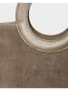 maison héritage PARIS Skórzany shopper bag "Saumur Suede" w kolorze szarobrązowym - 41 x 33 x 13 cm