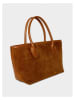maison héritage PARIS Skórzany shopper bag "Loche Suede" w kolorze jasnobrązowym - 41 x 22 x 13 cm