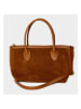 maison héritage PARIS Skórzany shopper bag "Loche Suede" w kolorze jasnobrązowym - 41 x 22 x 13 cm