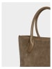 maison héritage PARIS Leder-Shopper "Loche Suede" in Hellbraun - (B)41 x (H)22 x (T)13 cm