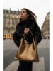 maison héritage PARIS Leder-Schultertasche "Tikki" in Gold - (B)40 x (H)28 x (T)14 cm