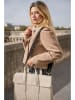 maison héritage PARIS Leder-Henkeltasche "Emilie" in Beige - (B)39 x (H)31 x (T)10 cm