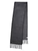 Becksöndergaard Wollen sjaal "Solid Yuta" antraciet - (L)210 x (B)26 cm